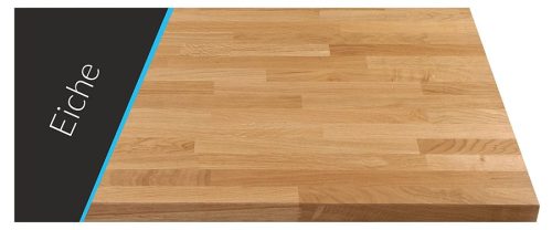 Massivholz Arbeitsplatte in Eiche geölt